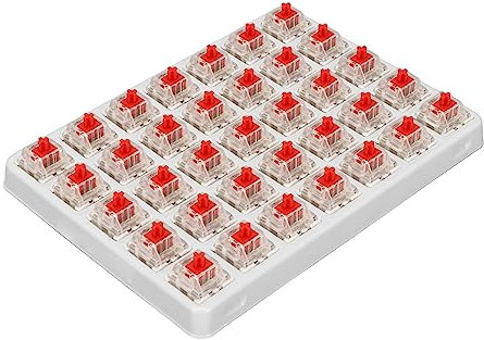 35pcs Interruptor Rojo Pre Lubricado 3 Pin Lineal RGB SMD Teclado Mecánico Gaming Diy Cherry MX Switch