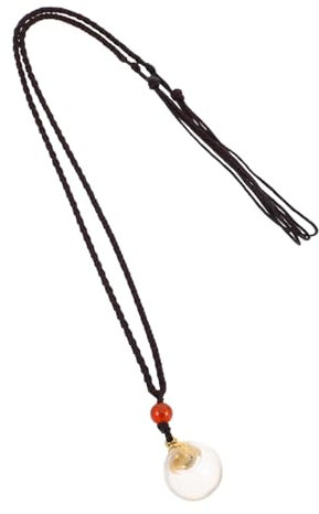 SAFIGLE Pendentif Verre Transparent Ouvert Bijou Bouteille Pour Cheveux De Collier Légèr Et Élégant Pour Couples Charmant Accessoire De Souvenir