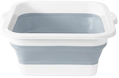 Fußbad zum Einweichen von Füßen, faltbar, groß, rutschfest, mit Massagepunkten, für Bad, Zuhause, Unisex, Erwachsene