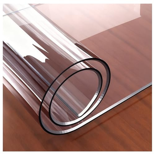 Protector de mesa transparente de 40 x 70 cm, protector de mesa transparente de 2 mm de grosor, para mesas de comedor, cubierta de escritorio, cubierta impermeable para mesas de cocina y oficina