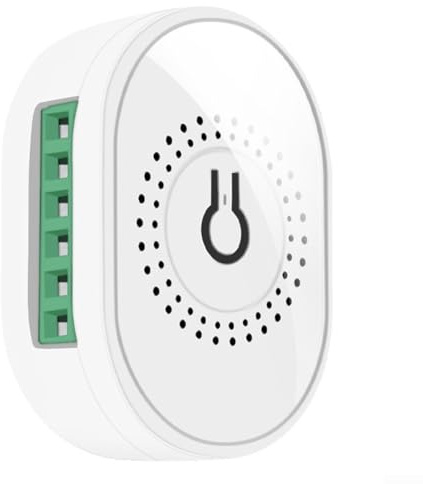 for Tuya WiFi Fan Switch Controller for Alexa Voice Control Touch Speed Regulation Smart Home Device 2.4GHz Auto Reconnect Compact Design White 59x42x20mm PC Flame Retardant