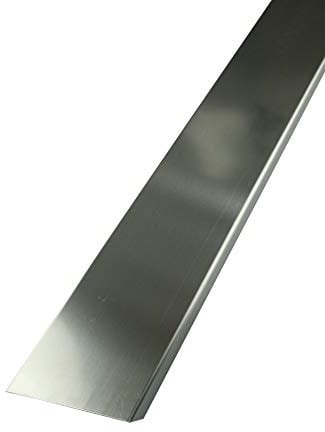 Fuchs Design Abschlussprofil für 10 cm starke Glasbausteine Edelstahl V2A gebürstet - 1,25 m Länge