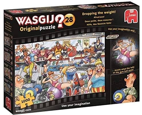 Jumbo Spiele GmbH JUM19156 19156 Wasgij Original 28: Hilfe, das Gewicht fällt (1000 Teile)