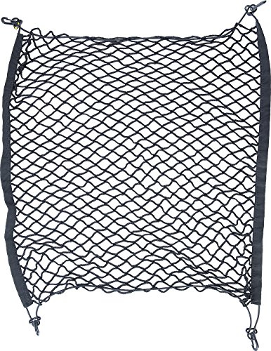 Lescars Gepäcknetz Auto: Universal-Kofferraum-Gepäcknetz, 70 x 70 cm, dehnbar auf 105 x 105 cm (Gepäcksicherung Kofferraum, Auto Universal, Koffer Organizer)