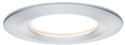 Paulmann 93497 Einbauleuchte LED Coin Nova rund 6,5W Alu 1er-Set starr 3-Stufen-Dimmbar IP44 spritzwassergeschützt
