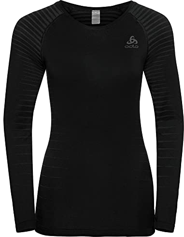 Odlo Damen Funktionsunterwäsche Langarm Shirt PERFORMANCE LIGHT, black, L