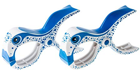 tuuli Accessories Große Clips Strand Klammern für Strandtuch Wäscheklammern Klammer Strandliege Yacht Kinderwagen Zubehör (2X Fisch)