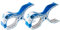 tuuli Accessories Große Clips Strand Klammern für Strandtuch Wäscheklammern Klammer Strandliege Yacht Kinderwagen Zubehör (2X Fisch)
