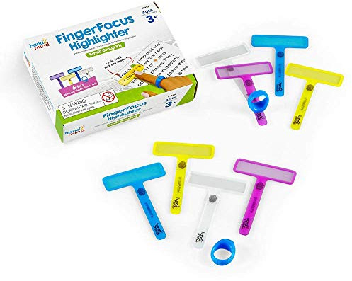 Learning Resources FingerFocus Highlighter Small Group Set, 91496 | Geführte Lesestreifen, Lesepinter für Kinder, Legasthenie-Werkzeuge für Kinder, ADHS-Werkzeuge, Lehrer-Klassenzimmer