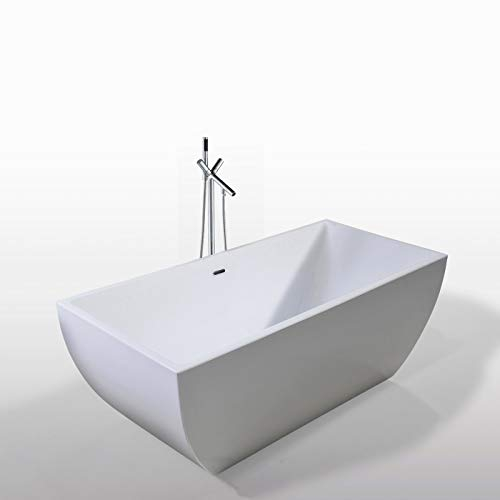 Freistehende Badewanne Modernes Innovatives Design 170x75cm Jennifer+wasserhahn