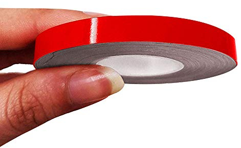 4R Quattroerre.it 10481 Trim Stripes Strisce Adesive per Auto, Rosso, 7 mm x 10 mt
