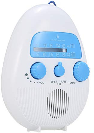 Maifa SY-900 - Radio de ducha portátil de clase 5 impermeable para exteriores, portátil, radio de ducha interior, FM AM electrónica, baño impermeable