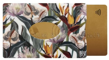 Etui Rigide 1 Carte My Color Pop® - PVC imprimé - 6 x 9,1 cm - Fabrication française en Loire-Atlantique (Imprime anthurium)