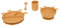 Atmosphera - Set Repas Enfant Girafe - Silicone - Jaune Ocre