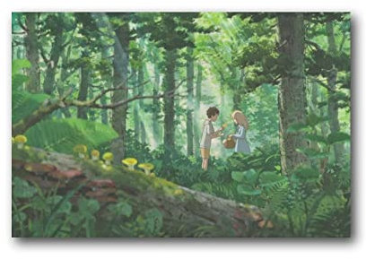 CHUXU Poster 'When Marnie Was There' Anime Studio Ghibli, Leinwand, Wandkunst, dekorativer Bilddruck, moderne Dekoration, 20 x 30 cm