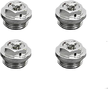 4 Pcs 1/2 Male Radiator Air Valve, Manual Radiator Air Vent Bleed Plug Valve Kit, Heating System Accessories