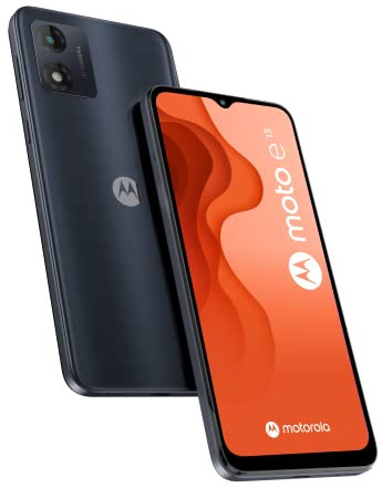 Motorola E13 Smartphone débloque Noir Cosmique, 2 Go RAM 64 Go, écran 6,5 Pouces, autonomie Longue durée 5000 mAh, Déverrouillage par Reconnaissance faciale
