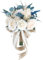 Aixingxing Hochzeitsstrauß für Braut, romantischer blauer Blumenstrauß, künstliche Blumen, handgefertigt, Vintage-Bouquet, Brautstrauß für Hochzeitsdekoration, Blumensträuße