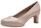 Jana Damen Pumps mit Blockabsatz Vegan, Beige (Rose Patent), 38 EU