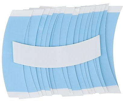 48stk Klebeband für Perücken, Unsichtbar Wasserdicht Doppelseitiges für Toupet Extra Stark zum Fixieren von Perücken (Blau)