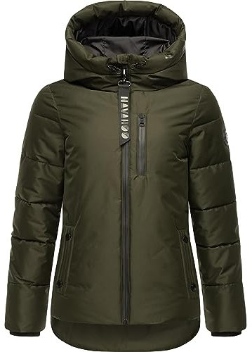 Navahoo Damen Winterjacke Steppjacke Krümelein Dark Olive Gr. XL