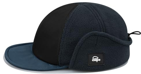 Clakllie Ushanka Coupe-Vent Casquette Baseball avec Cache-Oreilles Hiver Chapeau Chapka Trappeur Bomber Chapeau de Chasse Chaud Earmuff Casquette Bombardier Aviateur pour Patinage Ski