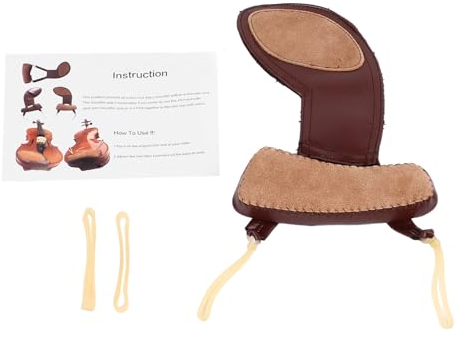 Violine Schulter und Kinnhalter Pad 2 in 1 Anti Slip Violine Kinn Rest Wasserdichte Violine Schulter Kissen Violine Zubehör (3/4–4/4)
