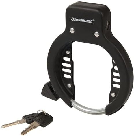 Hardys Bicycle Bike Frame Lock with 2 Keys Security Anti Theft Wheel Safe Ring Style
