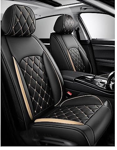Universal-Sitzbezug Komplett-Set Für VW Amarok Dual Cab 2.Gen 1.Gen 2010-2018 2019 2020 2021 2022 2023 2024 2025, Schonbezüge für die Vordersitze & Rückbank | Auto Sitzbezüge Airbag Geeignet 5-Sitzer