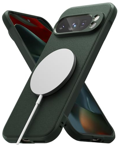 Ringke Onyx Magnetic per Cover Pixel 9 Pro XL - Dark Green | Custodia, compatibile con accessori magnetici, antiscivolo, sottile, leggero