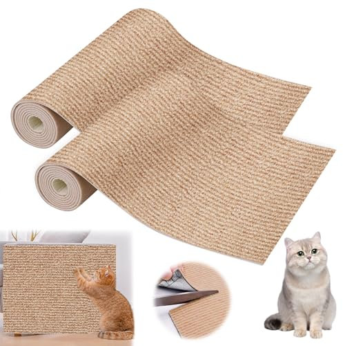 Rascador para gatos, 2 unidades, autoadhesivas, para gatos, para gatos, para gatos, para gatos, para sofás, 100 x 40 cm