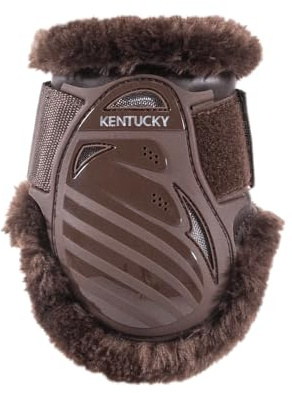 Kentucky - Vegan Sheepskin Young Horse Fetlock Boots braun/Fell braun L