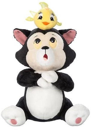Disney Store Official - Pinocchio - Figaro und Cleo - Kuscheltier - 35 cm/14 - Plüschtier mit schwarz-weißer Katze und Goldfisch - Ab der Geburt geeignet - Ab 0 Jahren