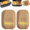 Lifemaison Papier Cuisson Pour friteuse Moulinex EZ9018 5,2/3,1 L,Cecotec Cecofry DuoSize 9 L 5,5/3,5 L,Accessoires Airfryer Pour Friteuse pour Grande & Petite friteuse à 2 tiroirs (100pcs+100pcs)