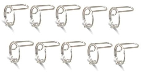 Tuesoa 10 PCS Thin Nail Rings for Ladys Daily Fingertip Protective Cover Ring Jewelry Metal Gift to Girlfriend Silver