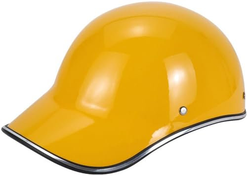 Moto Casquette De Baseball, Demi-Casques De Moto Scooter Cyclomoteur Casques À Face Ouverte Hommes Et Femmes Casque Mobylette Moto Casque Bols Dot/ECE Homologué Vintage Casque Jet 5,One Size