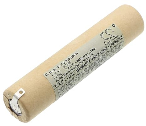 TCTK Akku 2000mAh Kompatibel mit [Black & Decker] SZ360, SZ360 Type 1, SZ360B