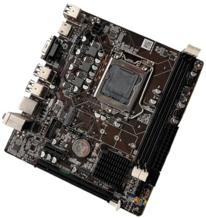 Hochleistungs-Computer-Motherboard MicroATX H61 Motherboard, kompatibel mit Sockel 1155 Prozessoren, 10 USB-Anschluss