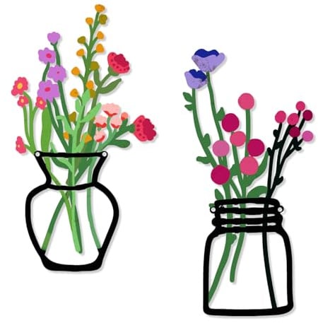 2 pezzi di decorazioni murali con fiori in metallo Decorazioni murali rustiche per il bagno, decorazioni murali per la sala da pranzo decorazioni minimaliste regali per la casa