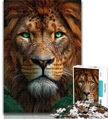 Jigsaw Art Löwen-Puzzles für Erwachsene 1000, Spielzeug, Lernspiele, Stressabbau, einzigartige Heimdekoration und Geschenke, 26x38cm