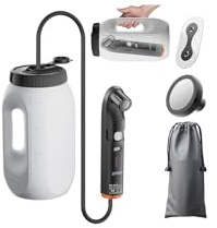 Portable Bidet for Travel, JUTIMER 2.5L Water Tank Handheld Bidets, Digital Display Rechargeable Bidet Sprayer, 70Mins Usage, Peri Bottle for Outdoor Camping,Personal Clean,Postpartum Care,Hemorrhoids