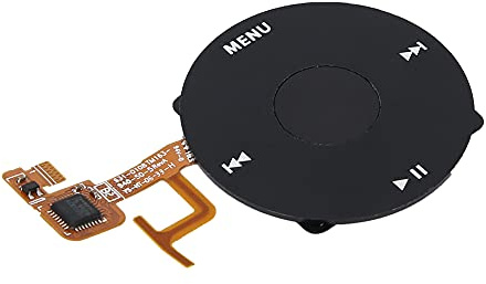 Jopwkuin Hochwertiges Clickwheel Select-Tasten-Flexkabel für Video 5. Generation, Robustes ABS-Material, Einfache Installation, Drehteller + Taste, Ideal für -Besitzer (Schwarz)