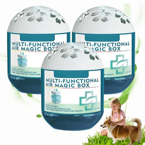 Indoor Luftreiniger Staub Entferner Magic Box,Indoor Air Purification Dust Removal Magic Box,Multifunktionale Lufterfrisch Staubfänger,Langanhaltende Frische für Haustierbereiche und Zuhause (3 Stück)
