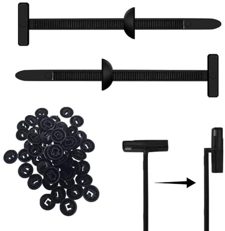 100 Stück Kabelbinder Clips – Beidseitige Zähne, Selbstverriegelnd & Stark, Witterungs- & UV-beständig, Nylon für Auto, Heimwerken, Werkstatt & Elektrik