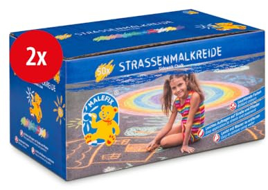 PUSTEFIX MALEFIX Straßenmalkreide 50er Doppelpack