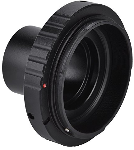 EBTOOLS Adattatore per Montaggio telescopio Anello Adattatore per telescopio Adattatore di Montaggio per telescopio astronomico da 1,25 Pollici T Obiettivo per Fotocamera ad Anello SLR