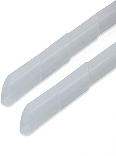 BeMatik - Kabelschlauch Kabelkanal Spirale Kabel Organisator Weisse 8-60 mm Länge 2,5 m