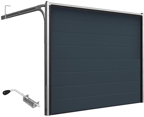 DoorHan Sektional Garagentor mit Stecker | zu Selbstmontage | Größen wählbar | 4 Farben (2750 x 2150 RAL 7016 Anthrazitgrau)