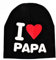 KIRALOVE Kinderhut - Babys - schwarz - mütze - schreiben - ich Liebe Papa Papa mädchen - Unisex - originelle Geschenkidee - mütze für Kinder - hervorragende qualität i Love papà dad