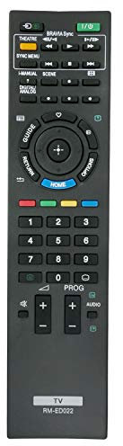 VINABTY RM-ED022 - Mando a distancia de repuesto para Sony KDL-26EX302 KDL-32BX400 KDL-40EX402 KDL-32NX500 KDL-37EX302 KDL-40BX400 KDL-46EX402 KDL-22EX302 KDL-26EX33302 01 KDL-Compatible con 32BX300